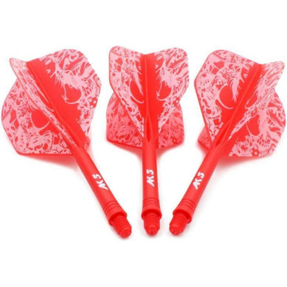 Personalisierte Dart Schäfte & Flights Set – Rote Schönheit