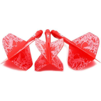 Personalisierte Dart Schäfte & Flights Set – Rote Schönheit