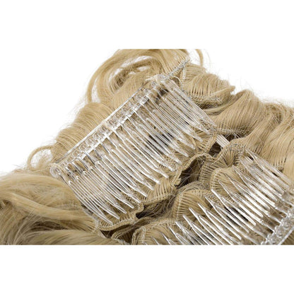 Haarteil Dutt Zopf Pferdeschwanz Aschblond Mix Bleichblond