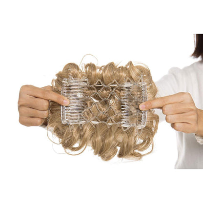 Dutt Haarteil Kaffee Braun Mix Bleichblond – Hochsteckfrisur