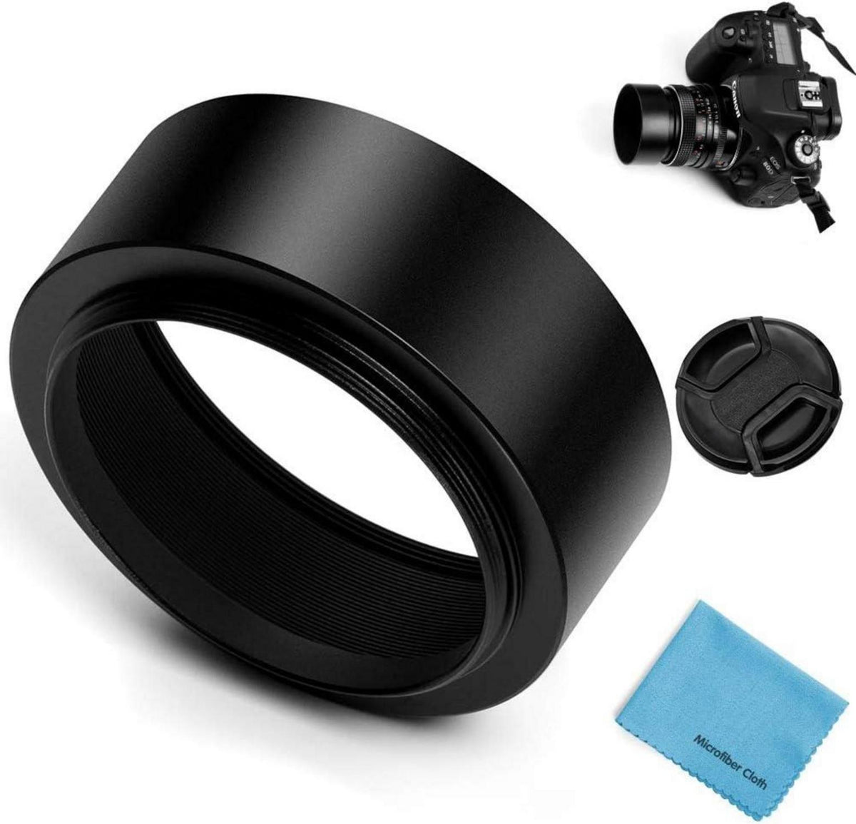 67mm Metall Standard Gegenlichtblende mit Objektivdeckel