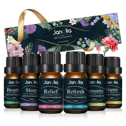 Ätherisches Öl Set | 6x10ml | Entspannung & Wohlbefinden