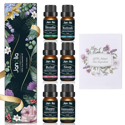 Ätherisches Öl Set | 6x10ml | Entspannung & Wohlbefinden