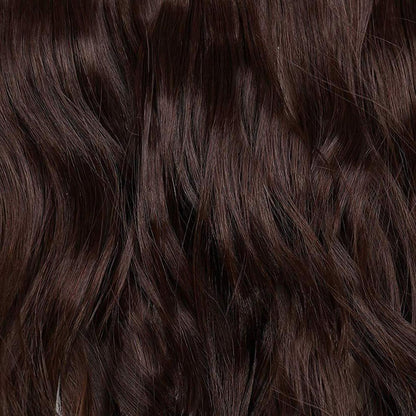 Gewellte Haarverlängerung Mittelbraun 60cm – Clip-in Haarteil