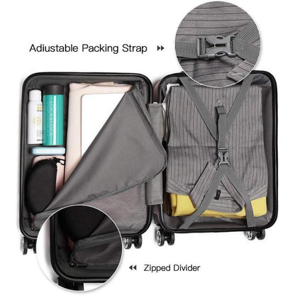 XL Hartschalenkoffer 74cm Dunkelblau mit TSA Schloss