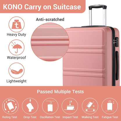 Reisekoffer L (65cm) Rosegold mit TSA Schloss