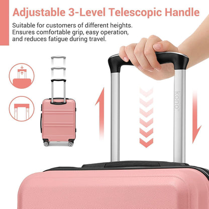 Reisekoffer L (65cm) Rosegold mit TSA Schloss