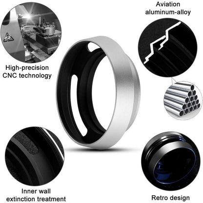 43mm Metall Gegenlichtblende für Canon Nikon Sony Pentax
