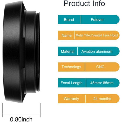 46mm Metall Gegenlichtblende Streulichtblende mit