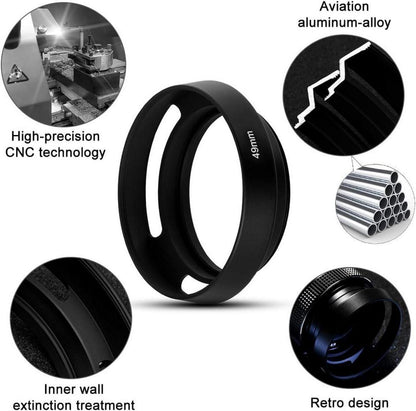 46mm Metall Gegenlichtblende Streulichtblende mit