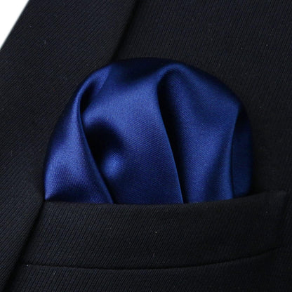 Extra lange herren krawatte dunkelblau einfarbig hochzeit