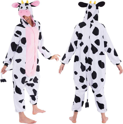 Spooktacular Creations Kuh Onesie Jumpsuit XL Multicolor