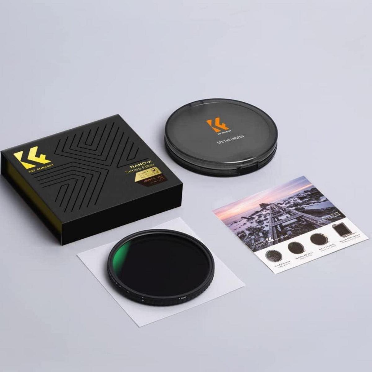 Variabler ND-Filter 77mm ND2-32 (1-5 Blendenstufen) für Landschafts- & Videografie