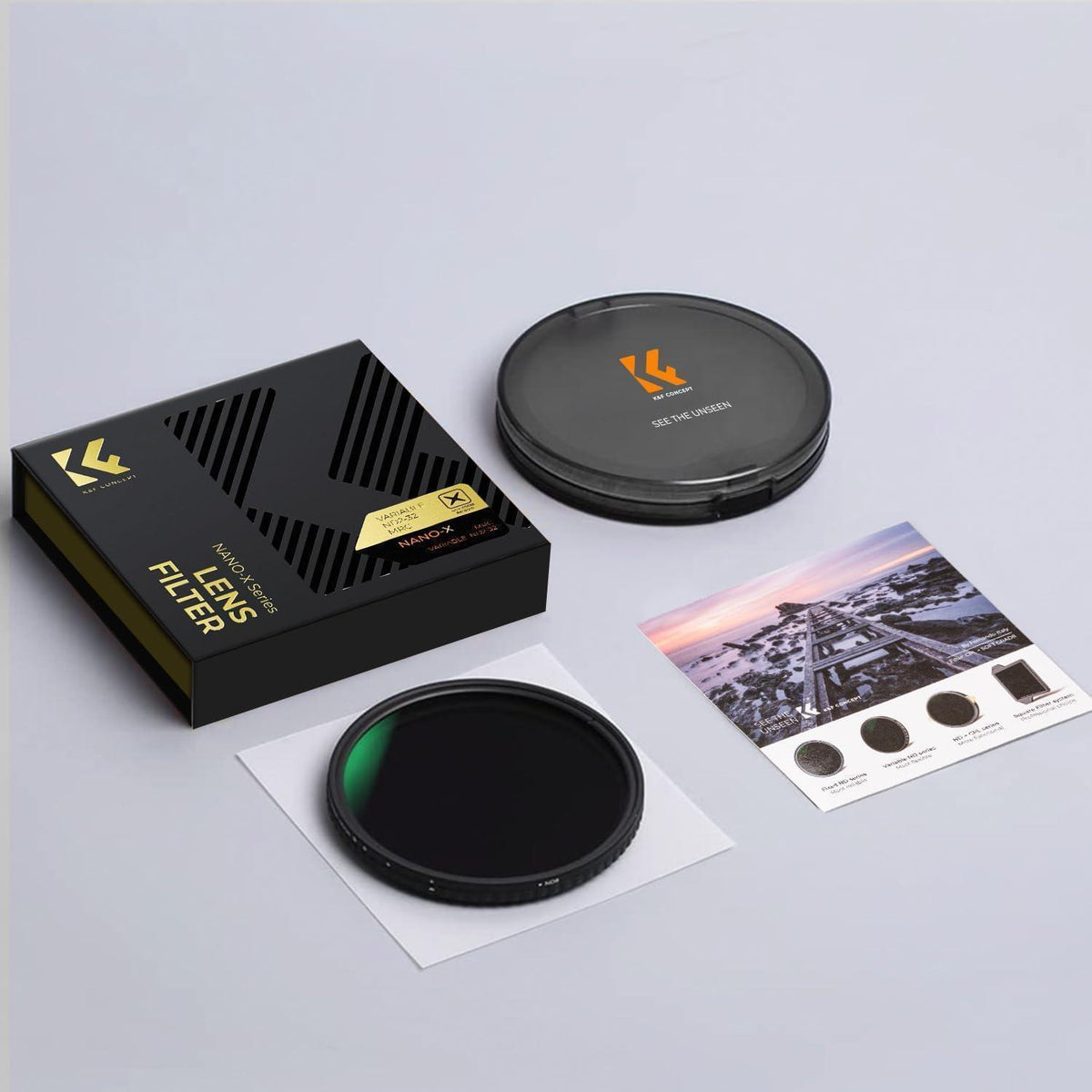 Variabler ND-Filter 72mm ND2-32 für Landschafts- & Videografie