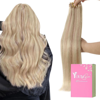 Blond Clip in Extensions Echthaar 40cm – 120g