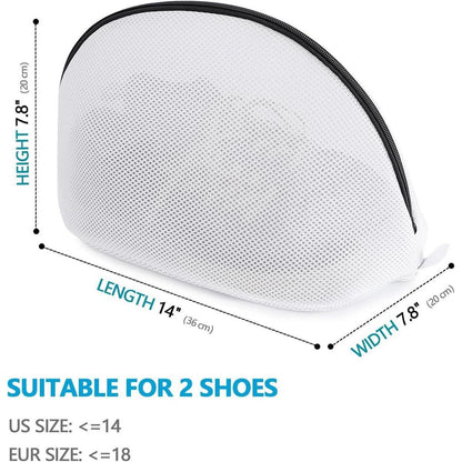 Schuhwaschbeutel 2er-Pack – Schutznetz für Waschmaschine