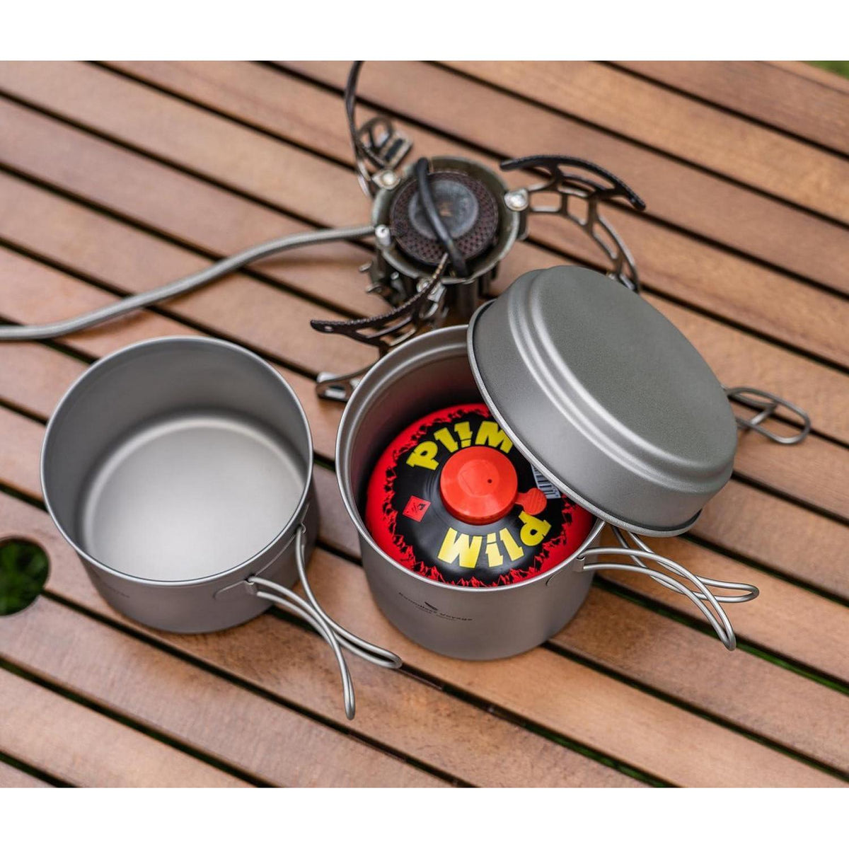 Camping Kochset aus Titan – 3-teilig für Outdoor & Reisen