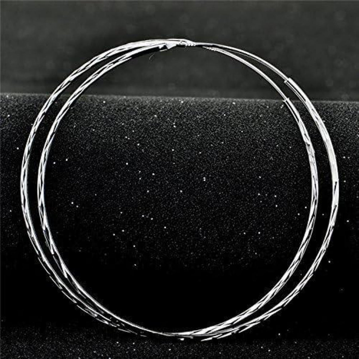 Creolen 925 Sterling Silber Kreis 20mm für Damen Mädchen