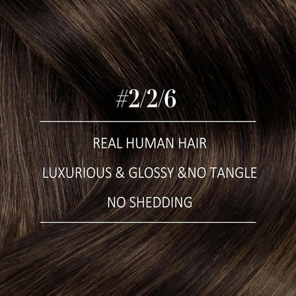 Braun Ombre Echthaar Tressen 35cm – Remy Weft Extensions