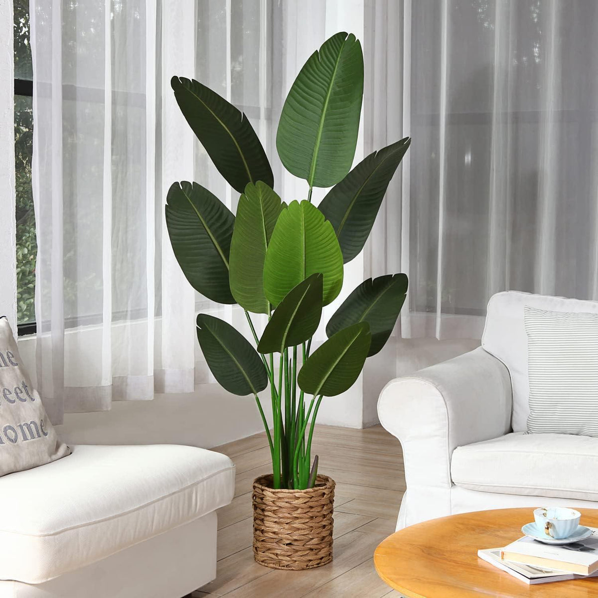 Künstliche Paradiesvogel-Baumpflanze 160 cm, Indoor/Outdoor Deko