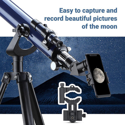 Astronomisches Teleskop 350X Vergrößerung mit Smartphone Adapter und