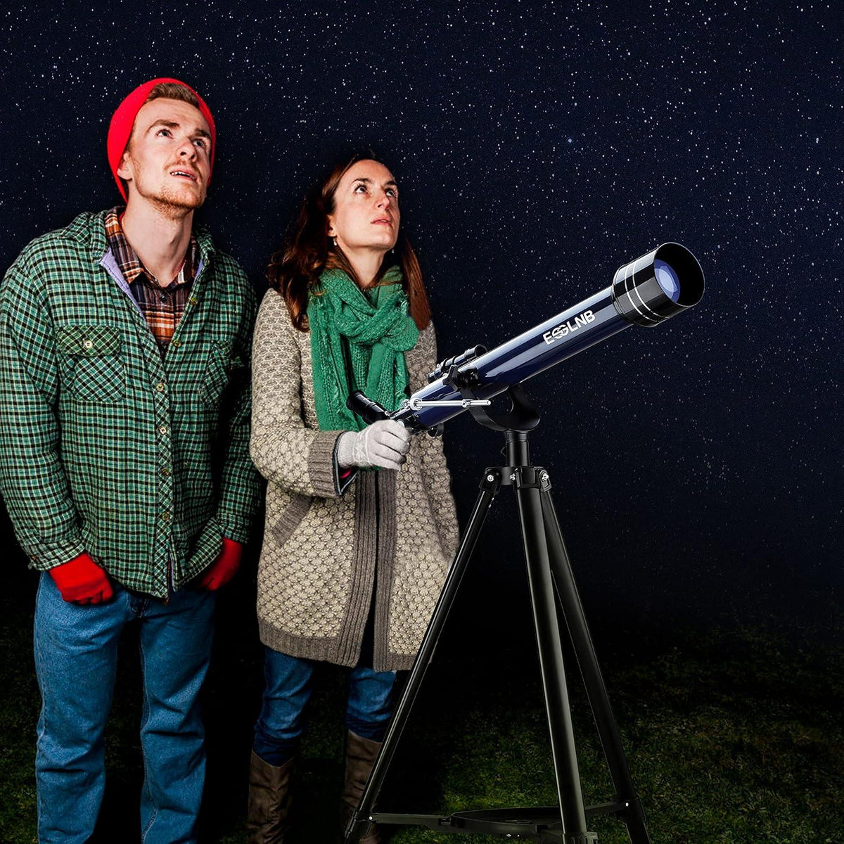Astronomisches Teleskop 350X Vergrößerung Kinder Einsteiger Smartphone Adapter