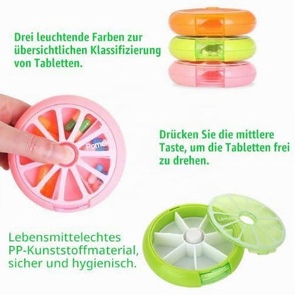 Tabletten-Organizer 7 Tage – Wasserdichte Pillendose 3er-Set