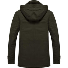 Herren Winterjacke Militärjacke mit Fleece Warm Gefütterte