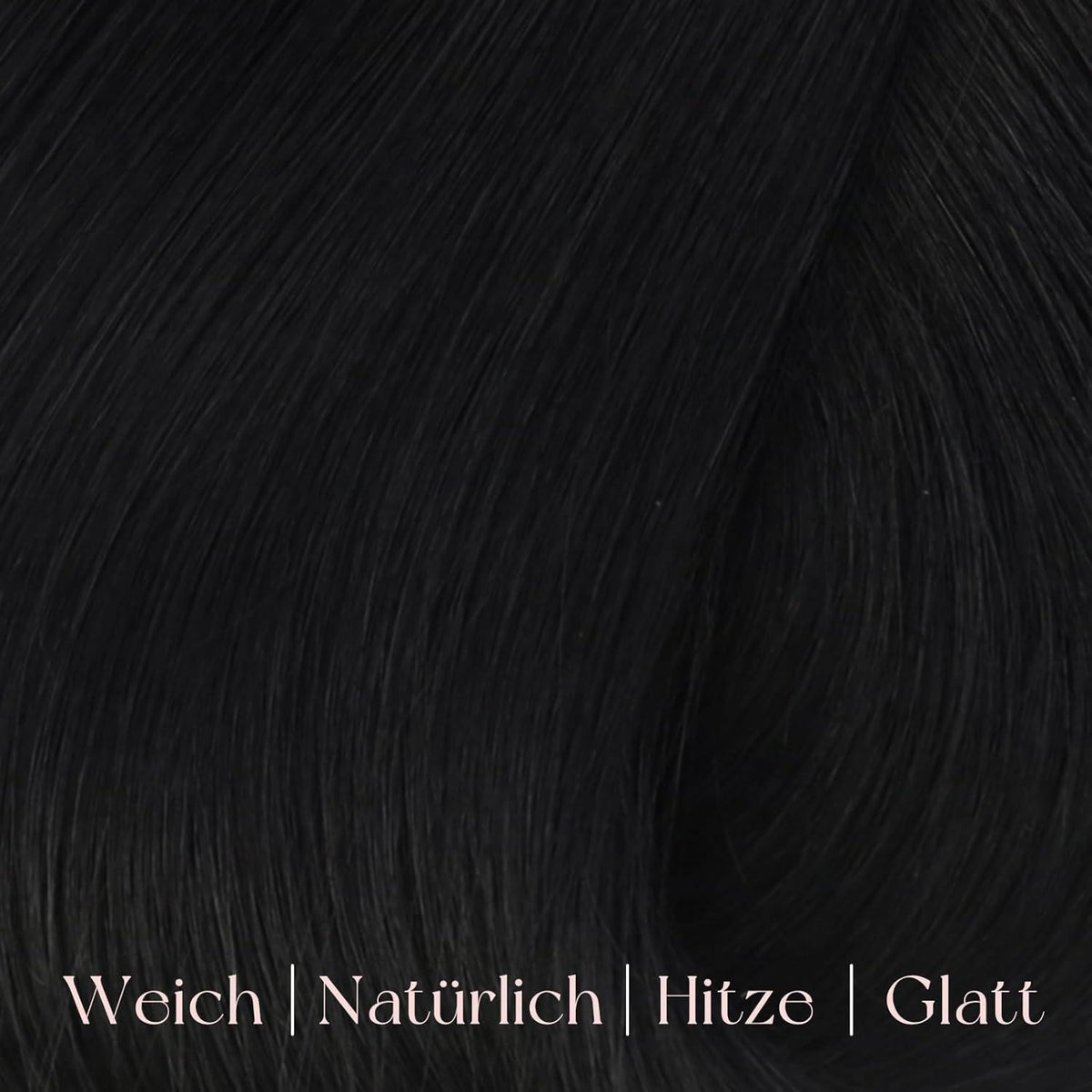 Echthaar Clip-Ins Schwarz 55cm – Einfache Haarverlängerung