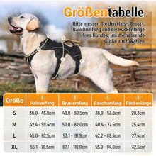 Hundegeschirr mit Griff, ausbruchsicher, L, Schwarz
