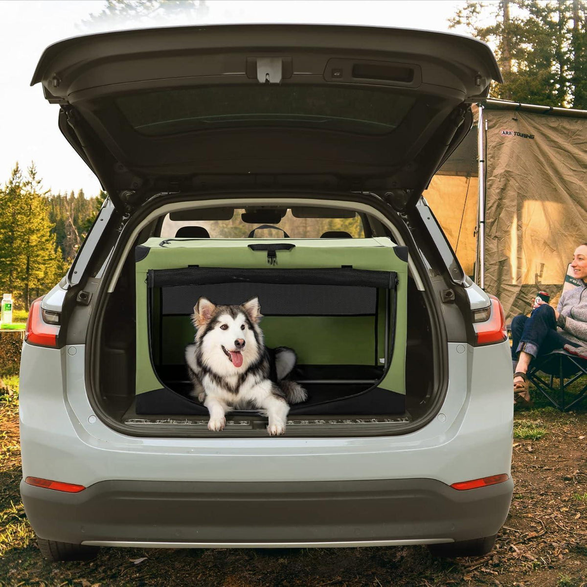 Faltbare Hundebox XL – Sicher & Komfortabel für Reisen