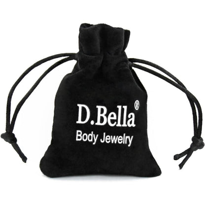D.Bella Ersatzkugeln Piercing Chirurgischstahl 16G 14G für Zunge Nippel Bauch