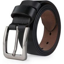Ledergürtel Herren 100% Vollrindleder Schwarz 160cm