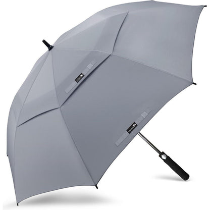 Großer Sturmfester Regenschirm XL/XXL für 2-3 Personen, Grau