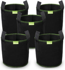 5er Pack Pflanztasche Vliesstoff Pflanztöpfe Griffe Tomaten Blumen 7