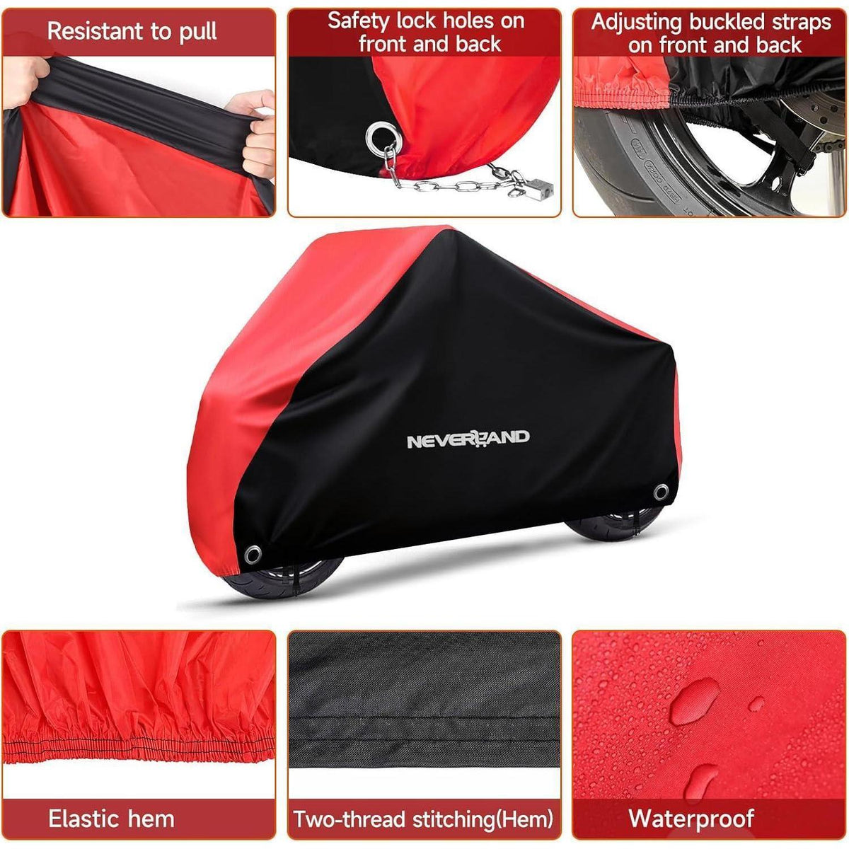 Wasserdichte Motorradabdeckung Outdoor XXXL – Schutzhülle für Roller