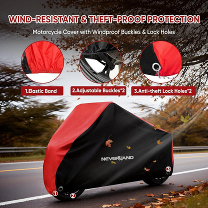 Wasserdichte Motorradabdeckung Outdoor XXXL – Schutzhülle für Roller