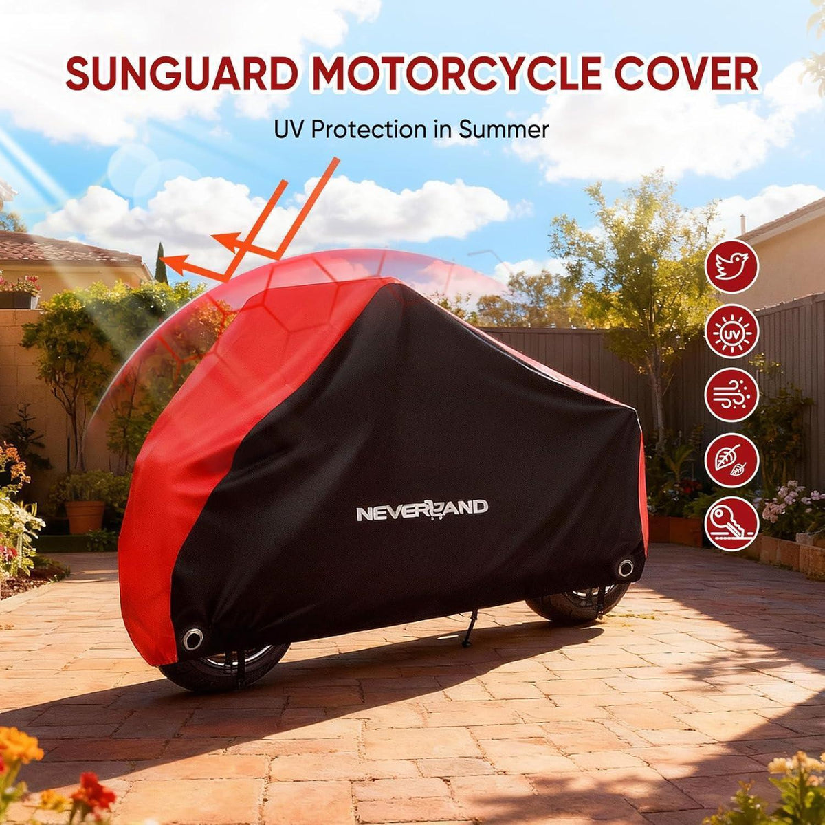 Wasserdichte Motorradabdeckung Outdoor XXXL – Schutzhülle für Roller
