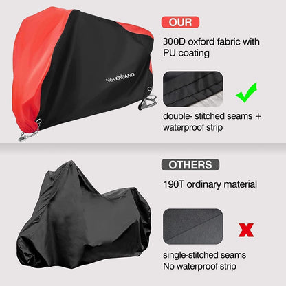 Wasserdichte Motorradabdeckung Outdoor XXXL – Schutzhülle für Roller