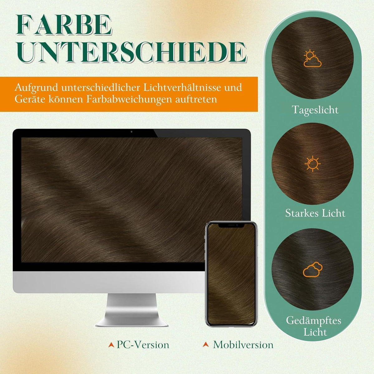 Echthaar Tape Extensions Braun Remy – 55cm, 50g