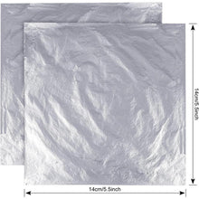100 Blätter Silber Imitation 14x14cm für Kunsthandwerk & Dekoration