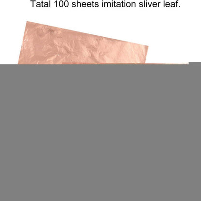 100 Blatt Roségold Imitation Blatt für Handwerk & Deko 14x14 cm