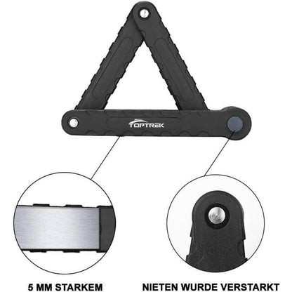 Toptrek Faltschloss 94cm 8 Gelenken Level 7 Sicherheitsstufe