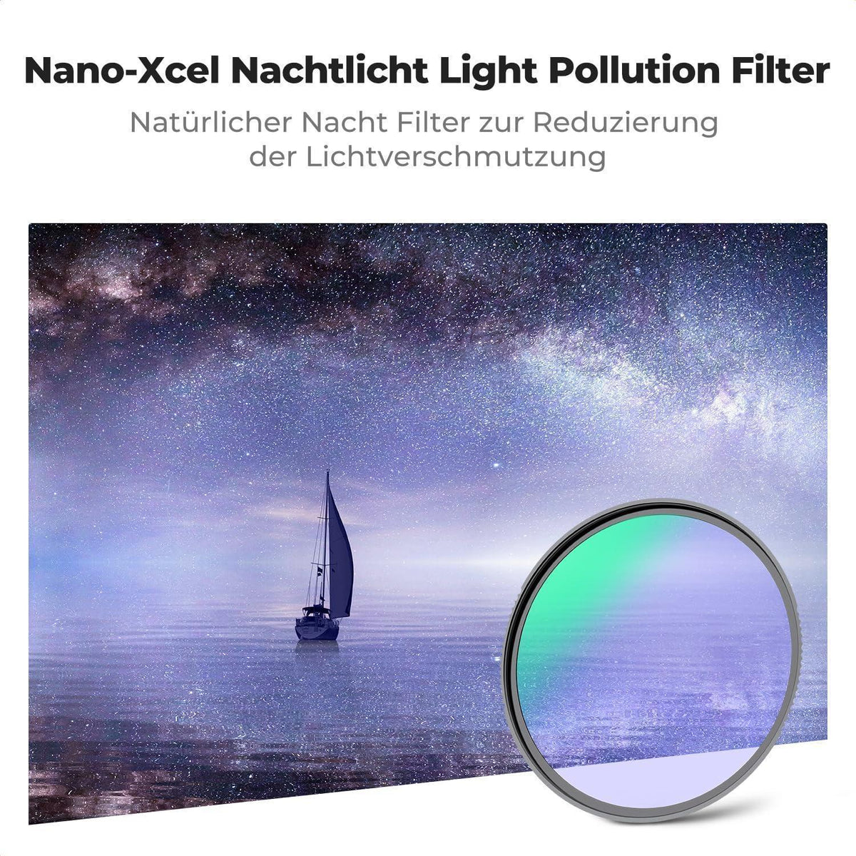 Nachtlicht Filter 72mm für Astrofotografie & Landschaft