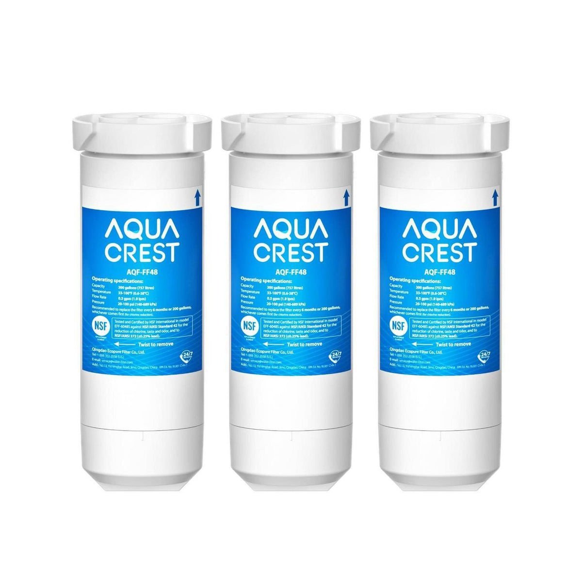 Kühlschrank Wasserfilter für GE Kühlschränke - 3er Pack