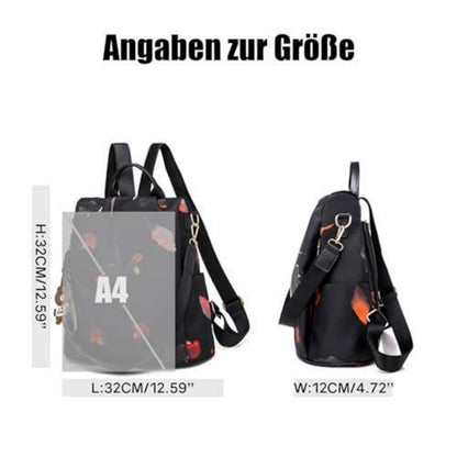 Wasserdichter Anti-Diebstahl Rucksack Damen – Cityrucksack Schmetterling