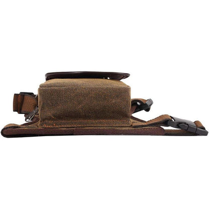 Motorrad Beintasche Canvas Reitertasche Braun – Vielseitige Hüfttasche