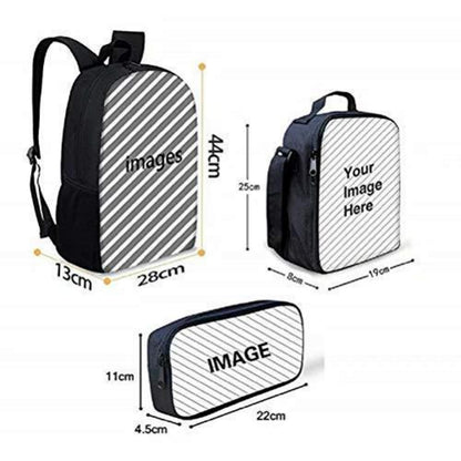 Schultaschen Set 3-teilig für Kinder – Rucksack, Lunchbag & Federtasche Pferd
