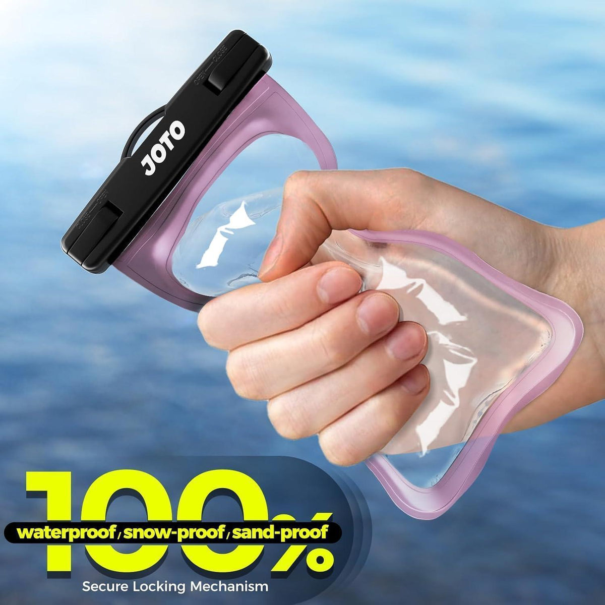 Wasserdichte Handyhülle bis 7 Zoll, IPX8, Lila