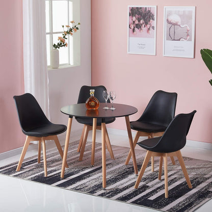 Runder Esstisch Skandinavisch Weiß 80cm Küchentisch Modern